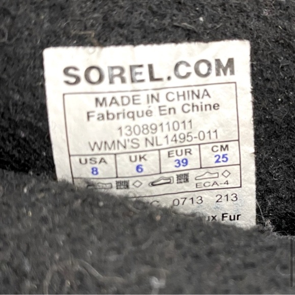 Sorel Black White Mid Calf  Winter Carnival Boots 8 - Picture 7 of 12